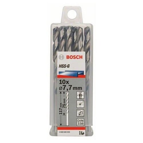 Bosch 10 HSSG сверл 7, 7ММ STANDARD 2608585505