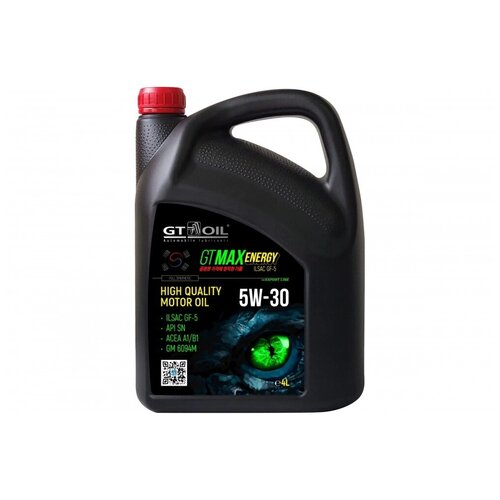 GT OIL MAX ENERGY 5W30 4л API SN ILSAC GF5