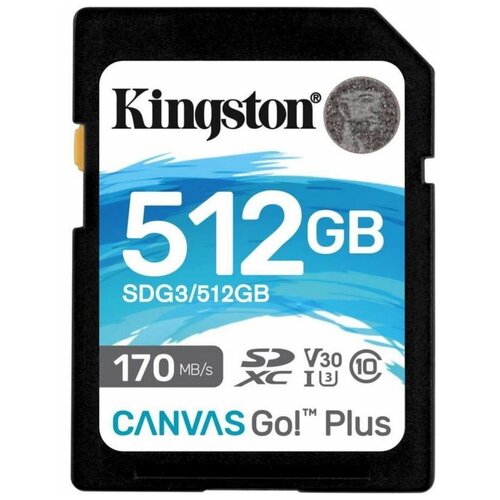 Флеш карта SDXC 512Gb Kingston Canvas Go Plus UHSI U3 V30 SDG3512GB)