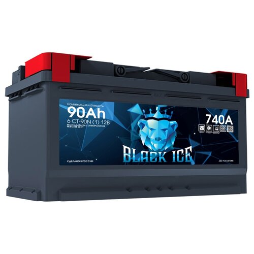 Автомобильный аккумулятор BLACK ICE 6СТ901 ёмкость 90 Ач прямая полярность 1  BI9011
