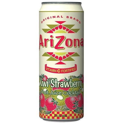 Холодный чай Arizona Kiwi Strawberry со вкусом клубника и киви