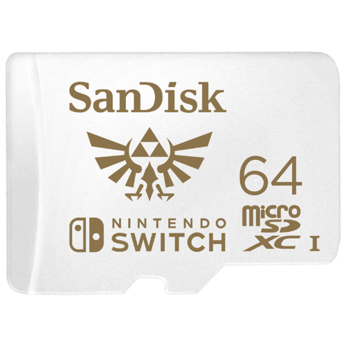 Флешнакопитель Sandisk Карта памяти Sandisk SanDisk and Nintendo Cobranded microSDXC SQXAT 64GB V30 U3 C10 A1 UHS1 100MBs R 60MBs W 4x6 Lifetime Limited