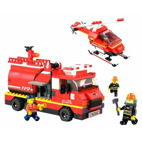 Конструктор SLUBAN Пожарные спасатели M38B0222