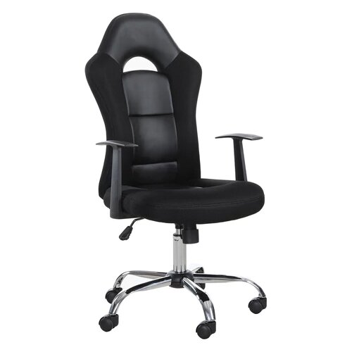 Компьютерное кресло Brabix Fusion EX560 игровое обивка текстильискусственная кожа цвет черный