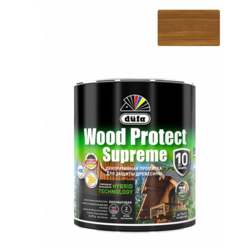 Пропитка высокопрочная, тик.д Wood Protect Supreme Dufa МП00008528