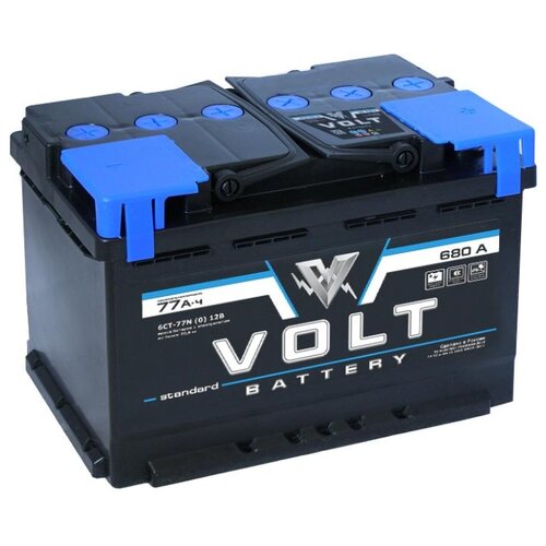 Автомобильный аккумулятор VOLT STANDARD 6СТ770 обратная полярность ёмкость 77 Ач