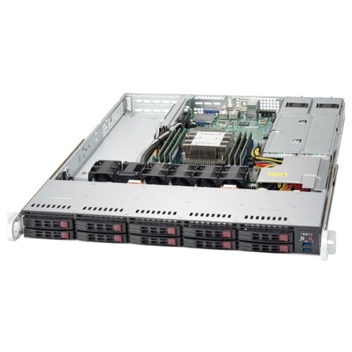 Сервер Supermicro SuperServer 1019PWTR без процессорабез ОЗУбез накопителейколичество отсеков 25 hot swap 102 x 500 ВтLAN 10 Гбитc