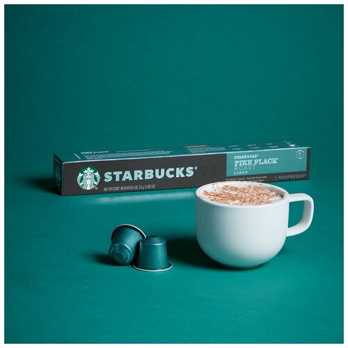 Кофе в капсулах Nespresso Starbucks Pike Palace  Старбакс Пайк Пелес 5,3гр. х10шт. Ирландия)