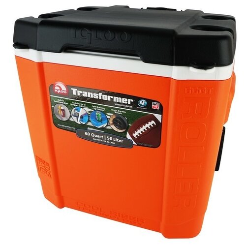 Изотермический автохолодильник Igloo Transformer 60 Roller orange