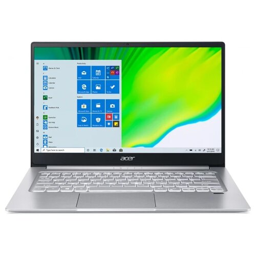 14 Ноутбук Acer Swift 3 SF3145953N6 1920x1080, Intel Core i5 1135G7 2.4 ГГц, RAM 8 ГБ, SSD 512 ГБ, Intel Iris Xe Graphics, Windows 10 Home, NX.A5UER.006, серебристый