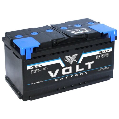Автомобильный аккумулятор VOLT STANDARD 6СТ1001 прямая полярность ёмкость 100 Ач
