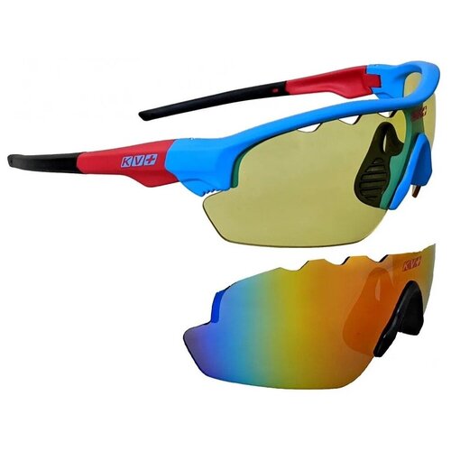Очки лыжные KV Ticino Glasses 2 линзы) bluered, SG14.12