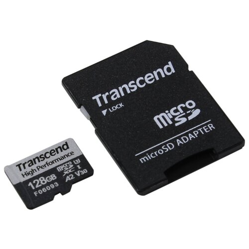 Карта памяти Transcend 128GB UHSI U3 A2 microSD microSD w adapter