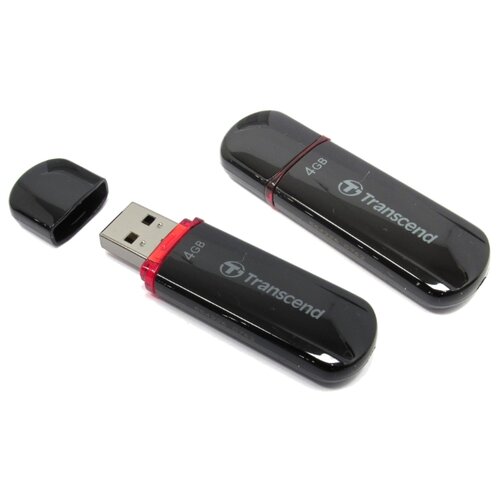 4GB Transcend USB20 Pen Drive MLC Black