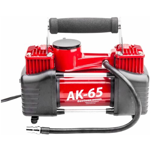 Автомобильный компрессор AUTOPROFI AK65 красный