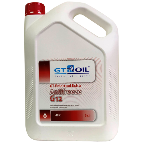 Антифриз GT OIL GT Polarcool Extra Antifreeze G12 5 кг