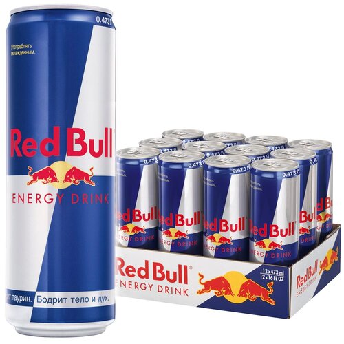 Энергетический напиток Red Bull 0473 л 12 шт