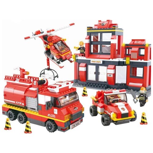 Конструктор SLUBAN Пожарные спасатели M38B0226