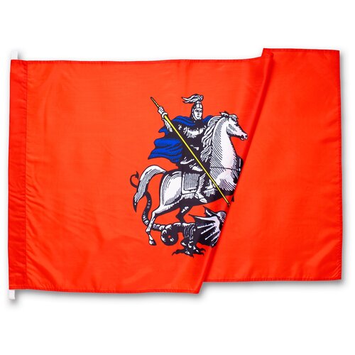 Флаг Москвы 90х135 см из полиэфирного шелка