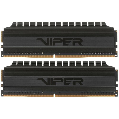 Оперативная память Patriot Memory VIPER 4 BLACKOUT 64GB 32GBx2 DDR4 3200MHz DIMM 288pin CL16 PVB464G320C6K