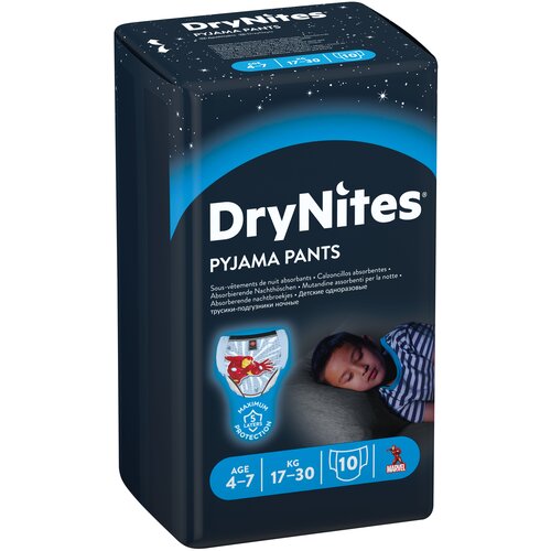 Huggies трусики DryNites для мальчиков 47 1730 кг 10 шт