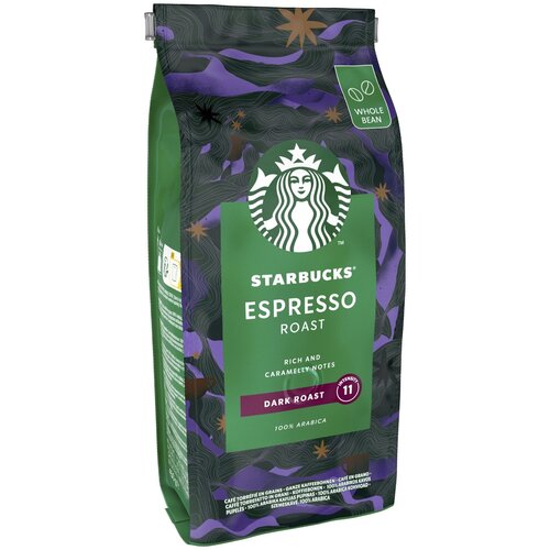 Кофе в зернах Starbucks Espresso Roast, 450 г Из Финляндии)