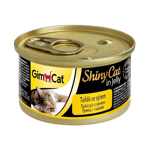 Влажный корм для кошек GimCat ShinyCat Тунец с сыром 70 г