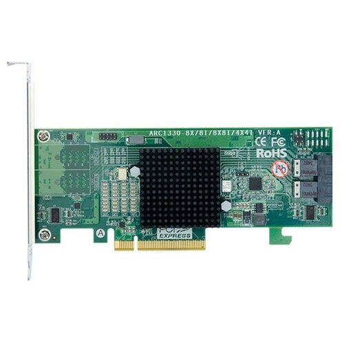 RAIDконтроллер ARC13308i PCIe 3.0 x8 LP, SASSATA 12G, HBA, 8port 2int SFF8643), RTL