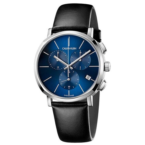 Часы Calvin Klein Chronograph Кварцевые мужские часы с синим циферблатом K8Q371CN