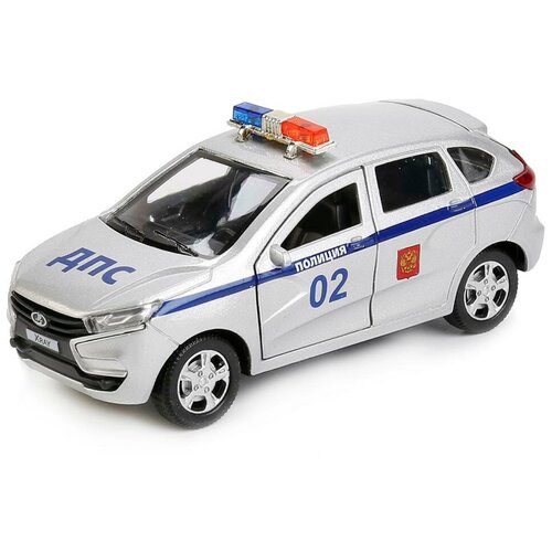 Машина Lada Xray Полиция, 12 см. металл Технопарк XRAYPOLICE