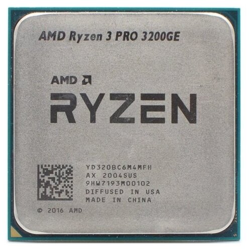 Процессор AMD Ryzen 3 PRO3200GE Picasso, 4C4T, 3300MHz 4Mb TDP35W SocketAM4 tray OEM) YD320BC6M4MFH)