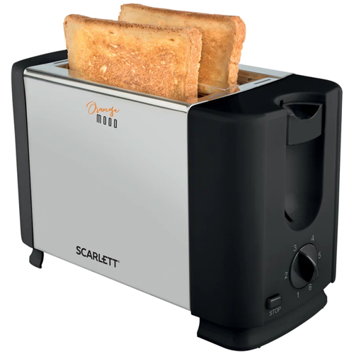 Тостер Scarlett, регулировка степени обжаривания, кнопка отмены, автоматическое поднятие тостов
