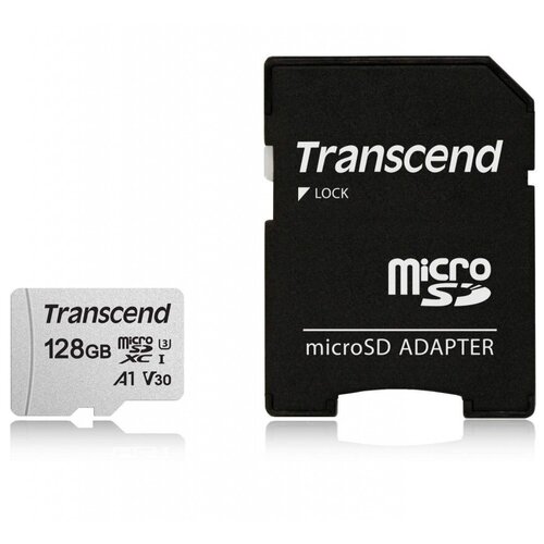 128Gb Карта памяти microSDXC TRANSCEND TS128GUSD300SA  adapter