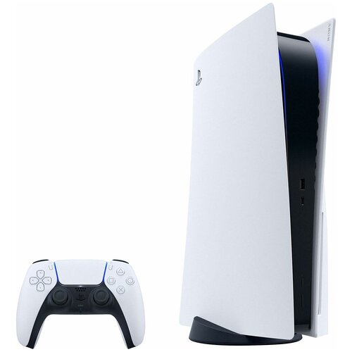 Игровая приставка Sony PlayStation 5 825 ГБ SSD, белый, 2 геймпада, зарядная станция