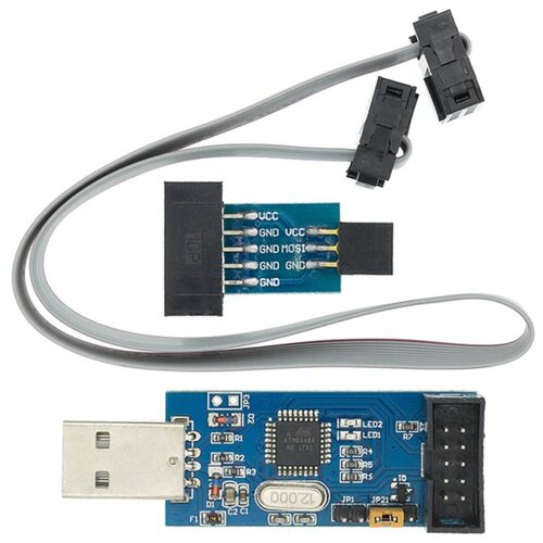 Программатор USB ISP ASP на Atmega8A для микроконтроллера AVR с поддержкой Windows, MacOS, Linux У)