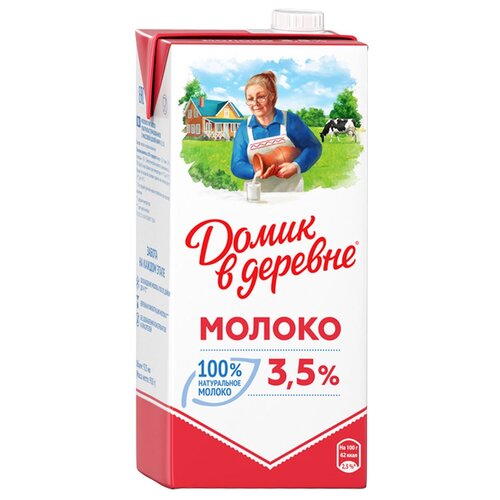 Молоко Домик в деревне ультрапастеризованное 35 1 шт по 095 кг