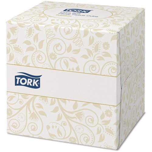 Салфетки TORK косметические ультрамягкие в форме куба 140278 100 шт