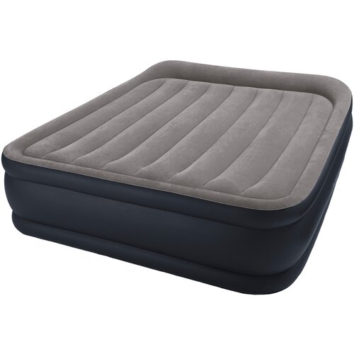 Надувная кровать Intex Deluxe Pillow Rest Raised Bed 64136 серыйтемносиний