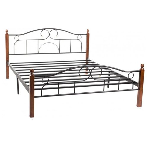 Кровать TetChair AT808 двуспальная спальное место ДхШ 200х180 см цвет коричневыйчерный