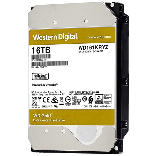 Жесткий диск Western Digital WD Gold 16 TB WD161KRYZ