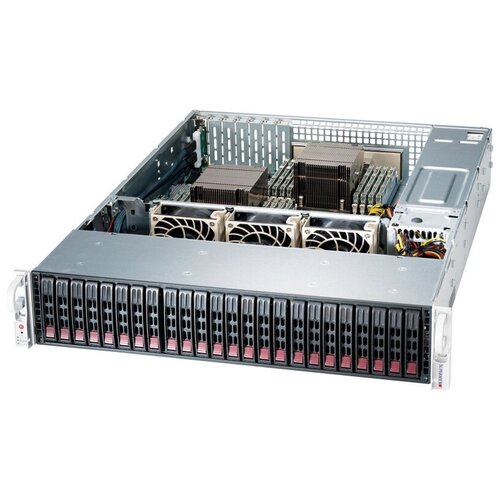 Сервер Supermicro SuperStorage 2029PE1CR24H без процессорабез ОЗУбез накопителейколичество отсеков 25 hot swap 261200 ВтLAN 10 Гбитc