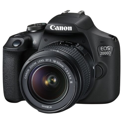Фотоаппарат Canon EOS 2000D Kit черный EFS 1855mm f3556 III