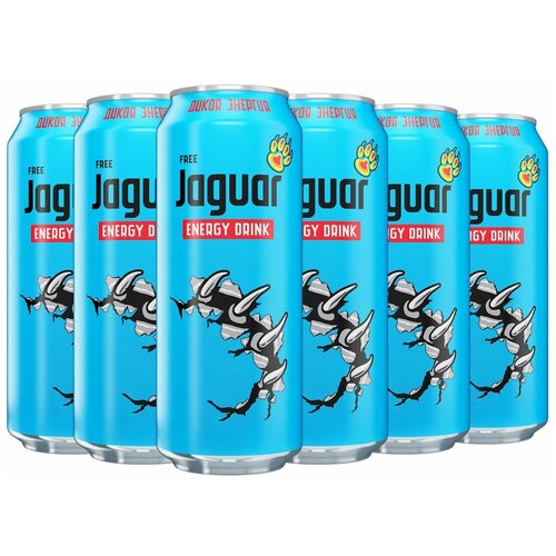 Энергетический напиток Jaguar Free 05 л 12 шт