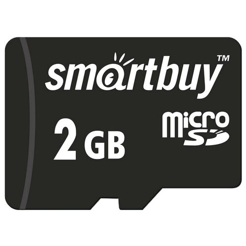 Карта памяти SmartBuy microSD  SD adapter 2 GB адаптер на SD черный