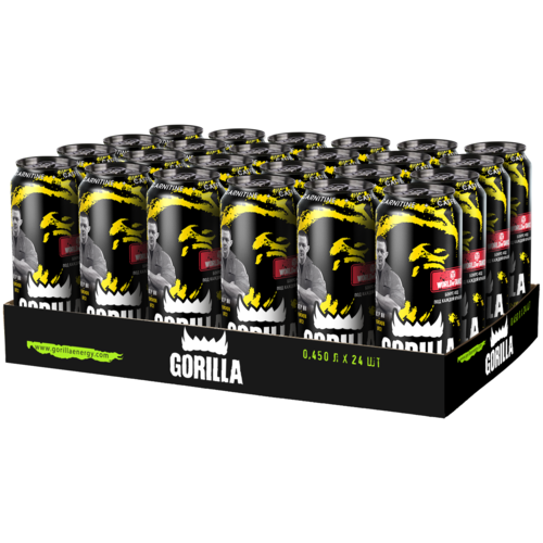 Энергетический напиток Gorilla Orange 045 л 24 шт
