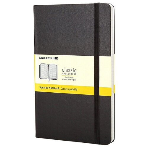 Блокнот Moleskine Classic Soft Large, 192 стр., черный, в клетку