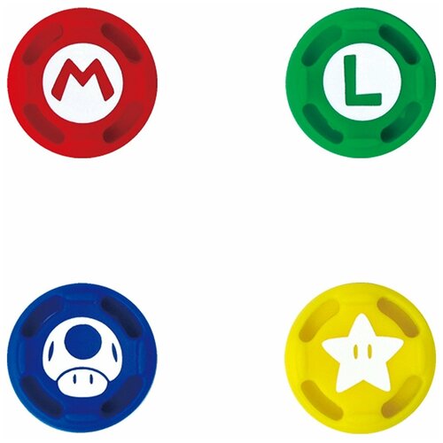 HORI Сменные накладки Super Mario для консоли Nintendo Switch NSW036U красныйзеленыйсинийжелтый