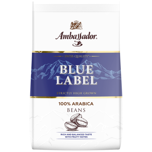 Кофе в зернах Ambassador Blue Label 100 арабика 1 кг, 65550