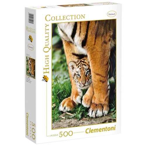 Пазл Clementoni 500 деталей: Тигры  мамина защита