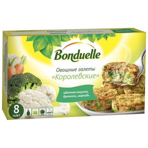 Bonduelle Галеты овощные Королевские 300г 1 упаковка, 12 шт)